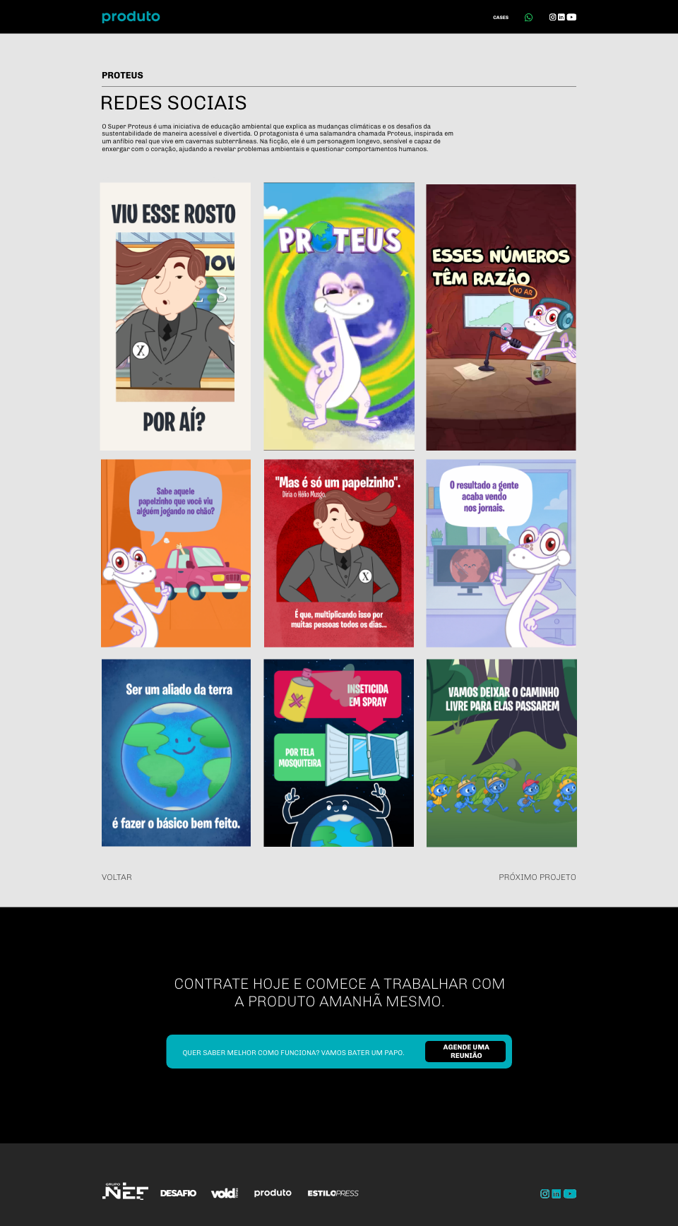 Tela original: Proteus — Redes sociais